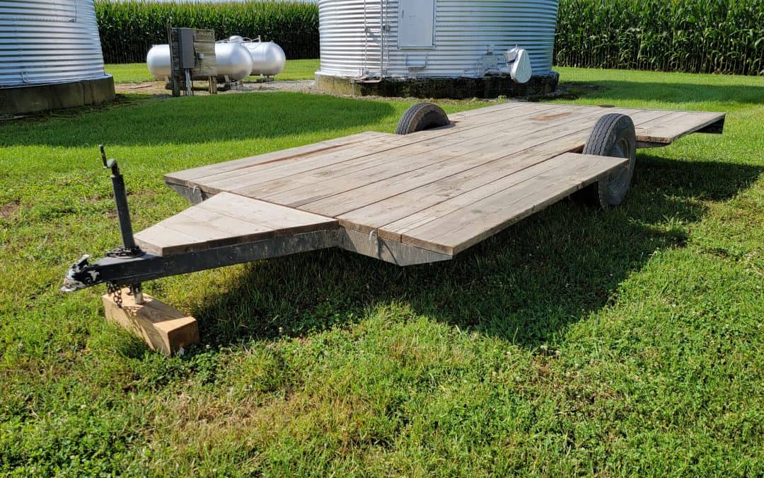 15′ HOMEMADE FLATBED TRAILER