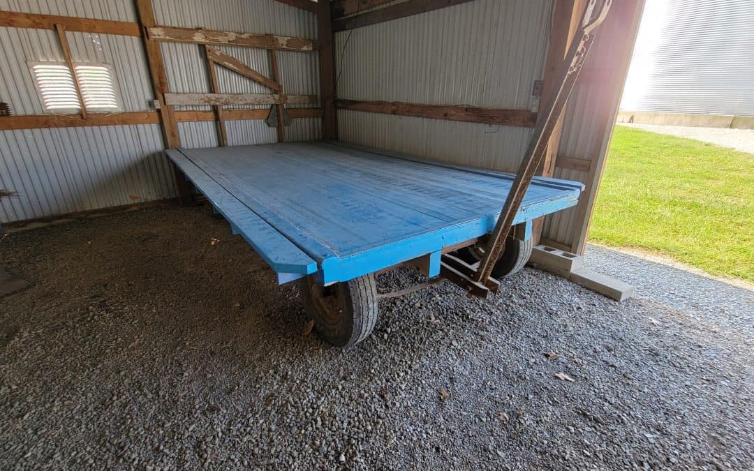 14′ FLAT RACK HAY WAGON