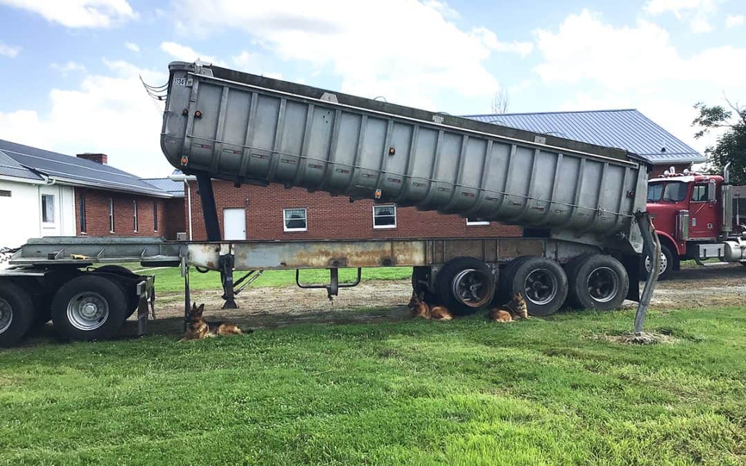 1975 28′ Fruehauf Dump Trailer