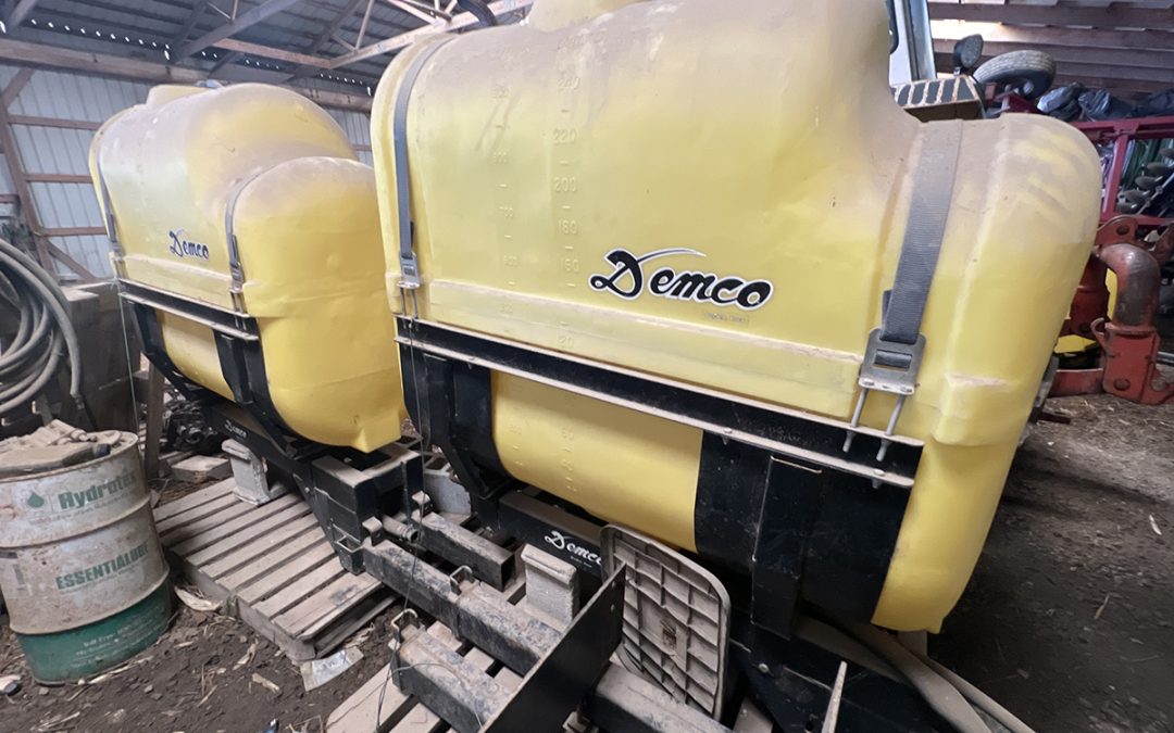 (2) 250 Gallon Demco Saddle Tanks