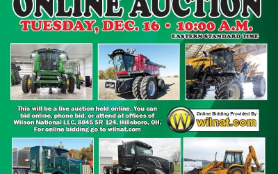Live Virtual Farm Equipment & Consignment Auction | Dec 16, 2025 | Wilson National LLC